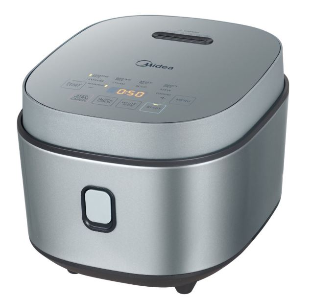 Midea 1.0L Rice Cooker MRD100T2BDG Silver