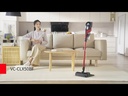 Toshiba 1.6Kg Light Weight Hand Stick Vacuum Cleaner With Removeable Battery VC-CLX50BF(R) Red