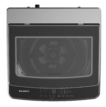 EuropAce 10KG 4 Ticks Top Load Washer with FREE 12" Stand Fan (Worth $109) (ETW8101DGM)