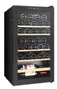 EuropAce 36 Bottles Wine Chiller | 3 Layered Anti-UV Glass, Beechwood Shelves (EWC3362DGY) 