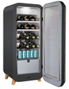 EuropAce LumiCool Series Wine & Beverage Chiller | Ambient Door Rim Light, Available in 3 Colours (EWC7122DMT/WH/BK) 