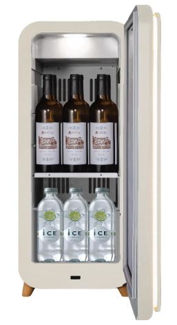 EuropAce LumiCool Series Wine & Beverage Chiller | Ambient Door Rim Light, Available in 3 Colours (EWC7122DMT/WH/BK) 