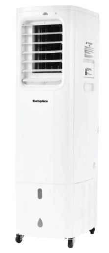 EuropAce 4-IN-1 Hoseless Spot Cooler with Air Con Compressor | Hybrid Cooling Technology, 60% Energy Savings, 3 to 7x More Power (13K BTU of Cooling Power) (EHAC13DH1WH)