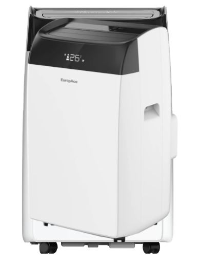 EuropAce [2025 Model] 13,000 BTU Air Purifying Dual Hose Portable Aircon with WiFI (4-IN-1) | 290sqft, 99.97% Airborne Particles Removal, Smart WiFi, Front LED Display (EPAC13E6UV)