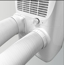 EuropAce [2025 Model] 15,000 BTU Dual Hose Portable Air Conditioner | 320sqft, Compact Series (EPAC15T3E)