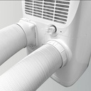EuropAce [2025 Model] 18,000 BTU Dual Hose Portable Air Conditioner | 360sqft, Compact Series (EPAC18T3E)