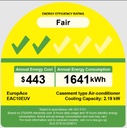 EuropAce 9,500 BTU Inverter Casement Air Con | UV Air Purification, 2 Ticks Inverter Technology, No Outdoor Unit (EAC10EUV) 