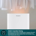 EuropAce 14L Smart Dehumidifier + Standalone HEPA Air Purifier + Laundry Dryer (3-in-1) | 3Y Full Warranty (EDH3140DWH) 