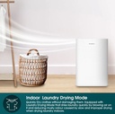 EuropAce 20L Most Compact Dehumidifier + Odour Remover + Laundry Dryer (3-in-1) | 3Y Full Warranty (EDH3200DWH) 