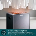 EuropAce 30L Dual Louvre Dehumidifier + Air Purifier with FREE 7" USB Portable Fan (Worth $109) (EDH6300DGY + FREE EUF3753DGY) 