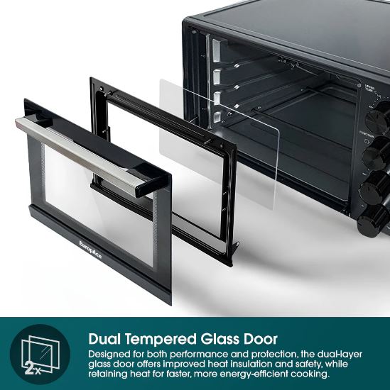 EuropAce 30L Electric Convection Oven with Rotisserie (EEO5303DGY)