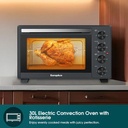 EuropAce 30L Electric Convection Oven with Rotisserie (EEO5303DGY)