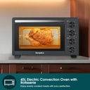 EuropAce 45L Electric Convection Oven with Rotisserie (EEO5451DGY) 