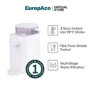 EuropAce 3.6L Filtered Instant Hot Water Dispenser | 99°C Instant Boil | Plug and Play (EWP3361A)