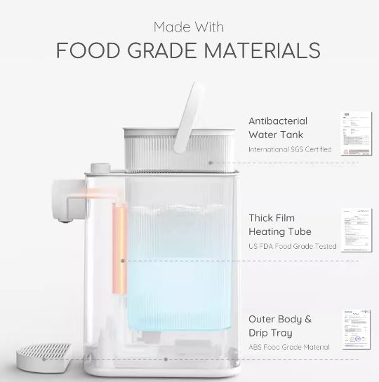 EuropAce 3.6L Filtered Instant Hot Water Dispenser | 99°C Instant Boil | Plug and Play (EWP3361A)