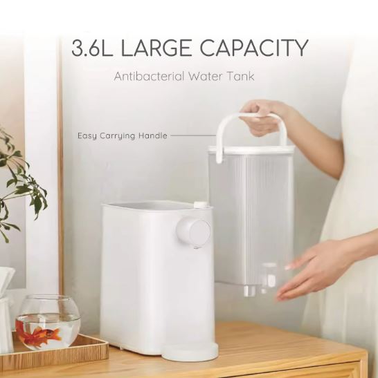 EuropAce 3.6L Filtered Instant Hot Water Dispenser | 99°C Instant Boil | Plug and Play (EWP3361A)