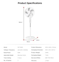 EuropAce 18” Stand Fan with Remote Control (ESF3182D)