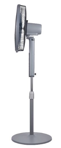 EuropAce 16” Deluxe DC Stand Fan with Remote | DC Motor, Strong Cooling, Digital Display and Remote Control (ESF8166EDCR)