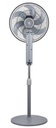 EuropAce 16” Deluxe DC Stand Fan with Remote | DC Motor, Strong Cooling, Digital Display and Remote Control (ESF8166EDCR)