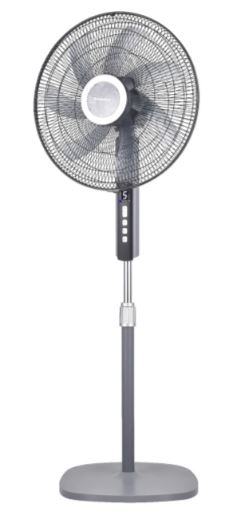 EuropAce 18” Deluxe DC Stand Fan with Remote | DC Motor, Strong Cooling, Digital Display and Remote Control (ESF8187EDCR) 