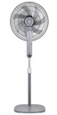 EuropAce 18” Deluxe DC Stand Fan with Remote | DC Motor, Strong Cooling, Digital Display and Remote Control (ESF8187EDCR) 