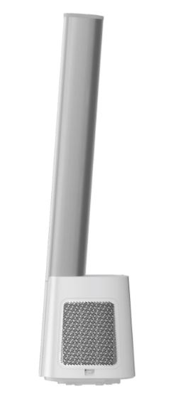 EuropAce Slim and Compact Air Purifying Bladeless Fan | Dual HEPA Filters, Strong Air Flow, Space-Saving (Single Airflow) (EBFZ2WH)