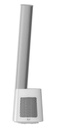 EuropAce Slim and Compact Air Purifying Bladeless Fan | Dual HEPA Filters, Strong Air Flow, Space-Saving (Single Airflow) (EBFZ2WH)