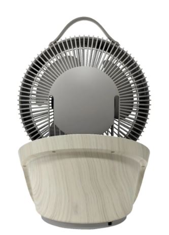 EuropAce 10” DC Circulator Fan with Remote Control | Effective Air Circulation, Energy Efficient & Premium Touch Panel | EDF6103DWD | 1 Year (Full) + 3 Years (Motor) Warranty | Ideal for Living Rooms & Offices | Light Wood (EDF6103DWD)