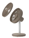 EuropAce 7” Rechargeable DC Fan with Adjustable Height (EUF3753DBR)