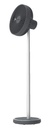 EuropAce 7” Rechargeable DC Fan with Adjustable Height (EUF3753DGY) Grey
