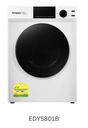 Bundle C (EFW7801Y + EDY5801B) EuropAce  8KG 4 Ticks Steam Front Load Washer | BLDC Motor + EuropAce 8KG Vented Dryer | Allergy Care Programs