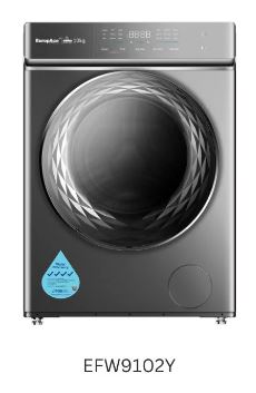 Bundle B (EFW9102Y + EDY8801YGM) EuropAce 10KG 4 Ticks Steam Front Load Washer + EuropAce 8Kg Heat Pump Dryer