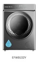 Bundle D (EFW9102Y + EDY5801B) EuropAce 10KG 4 Ticks Steam Front Load Washer + EuropAce 8Kg Vented Dryer