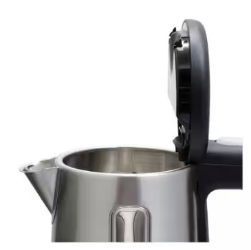 Atom Kettle JKM076 Brushed stainless steel with black trim