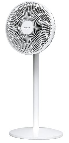 Europace 12” High Velocity Fan with Remote Control | Auto Left & Right Oscillation, Remote Control, Lightweight ELF3124DWH