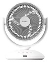 EuropAce 7-Inch Desk Fan with Digital Control - White EDF3731DWH