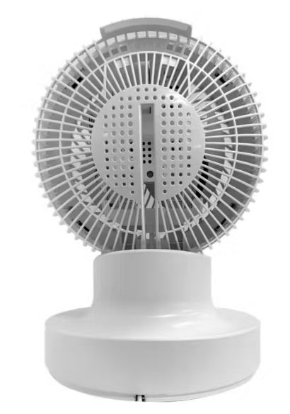 EuropAce 7-Inch Desk Fan with Digital Control - White EDF5731DWH