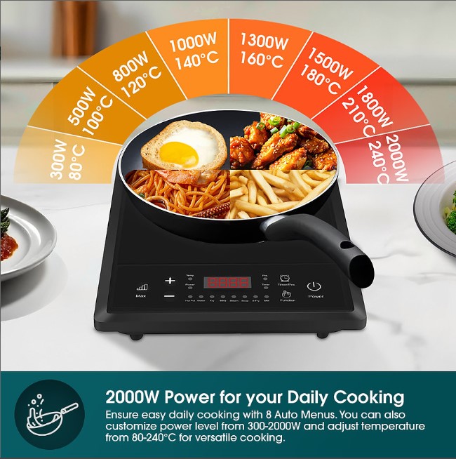 EuropAce Induction Cooker EIC2201DBK