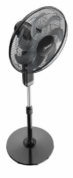 Midea 16 Inches Stand Fan MS1623BR Black