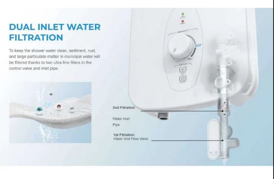 Midea Electric Instant Water Heater MWH-33MQNSG(W)-WB White 