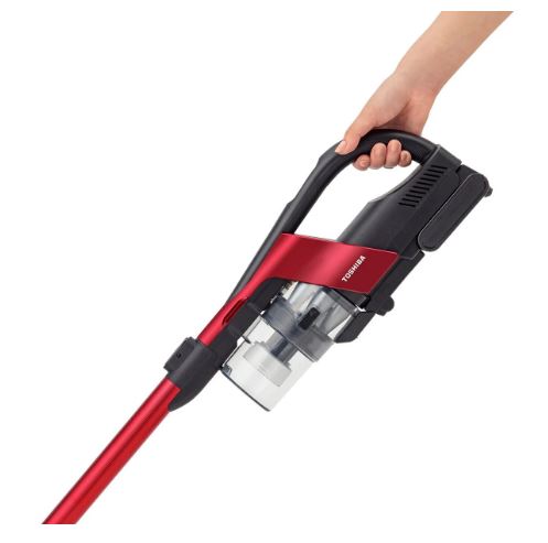 Toshiba 1.6Kg Light Weight Hand Stick Vacuum Cleaner With Removeable Battery VC-CLX50BF(R) Red
