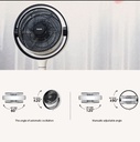 Toshiba 10 Inches Air Circular Fan F-DSC80XSG(W) White