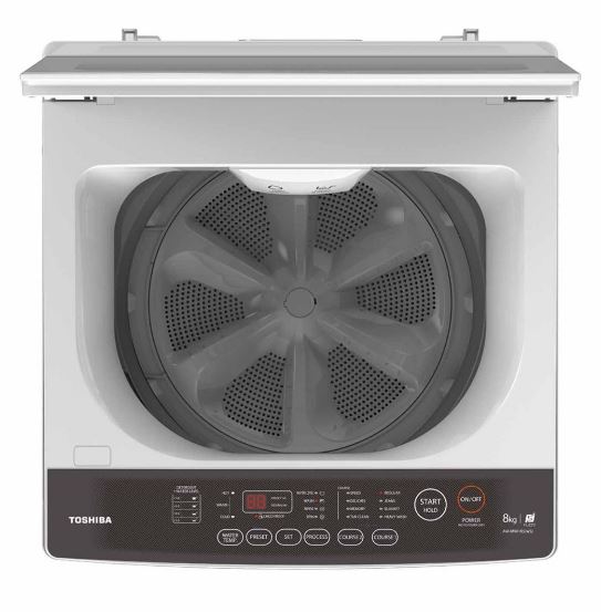 Toshiba T04 8KG Top Load Washing Machine (AW-M901BS(WS)) White