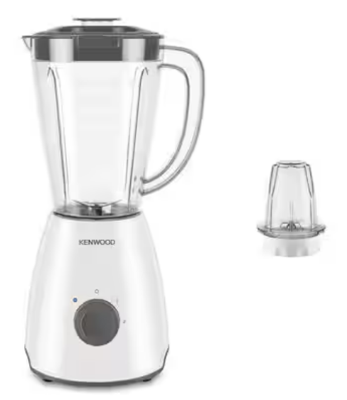 Kenwood Blender Smoothie Maker 400W 1.5L With Multi Mill (Grinder/Chopper), Ice CrUSh Function Blp10.A0Wh White