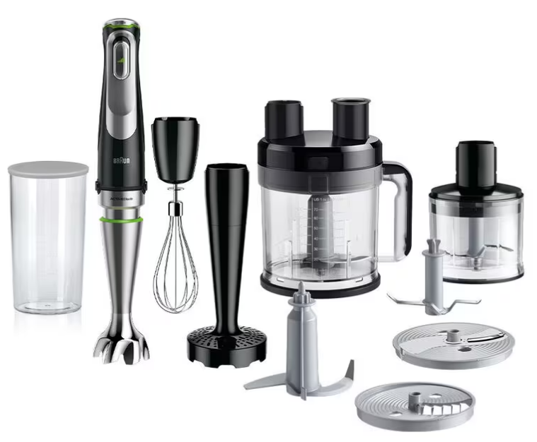 Braun MultiQuick 9 Hand Blender (MQ 9187XLI) Premium Black/ Brushed Stainless Steel