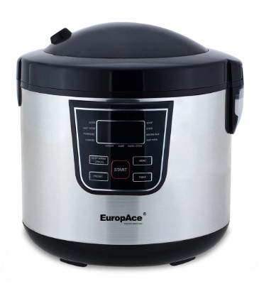 EuropAce 1.8L Multi-Function Rice Cooker | Non-Stick Pot (ERJ185P)