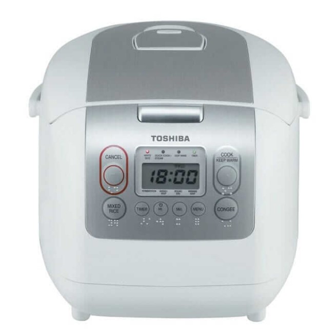 Toshiba 1.0L Electric Rice Cooker RC-10NMFEIS White