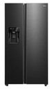 Midea 574L Side-by-side Fridge MDRS761MYC45SG Dark Grey with Free 18" Chargeable Fan, MFS180ROAPWH (worth $159)