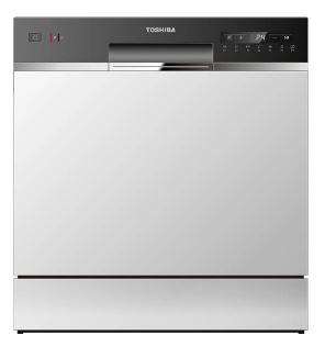 Toshiba 8 Place Setting Tabletop Dishwasher DW-08T1(S) Grey