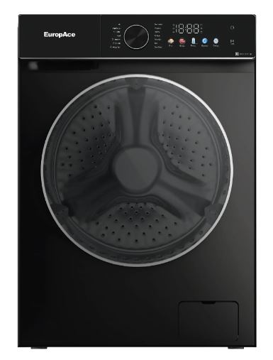 EuropAce 10+7KG Steam Washer Dryer | Direct Drive Motor, 99.9% Anti-Bacterial (EWD8107DGY